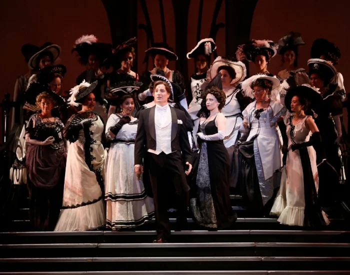 John Cudia and the female ensemble. Photo credit: Tim Matheson