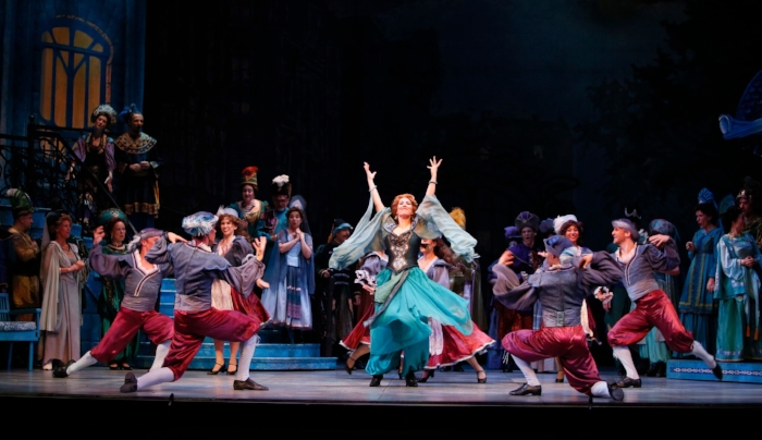 Cesaroni and the male dancers. Photo credit: Tim Matheson