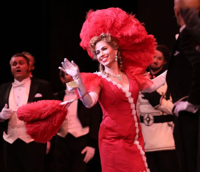Lucia Cesaroni as Hanna, “The Merry Widow”. Photo credit: Tim Matheson