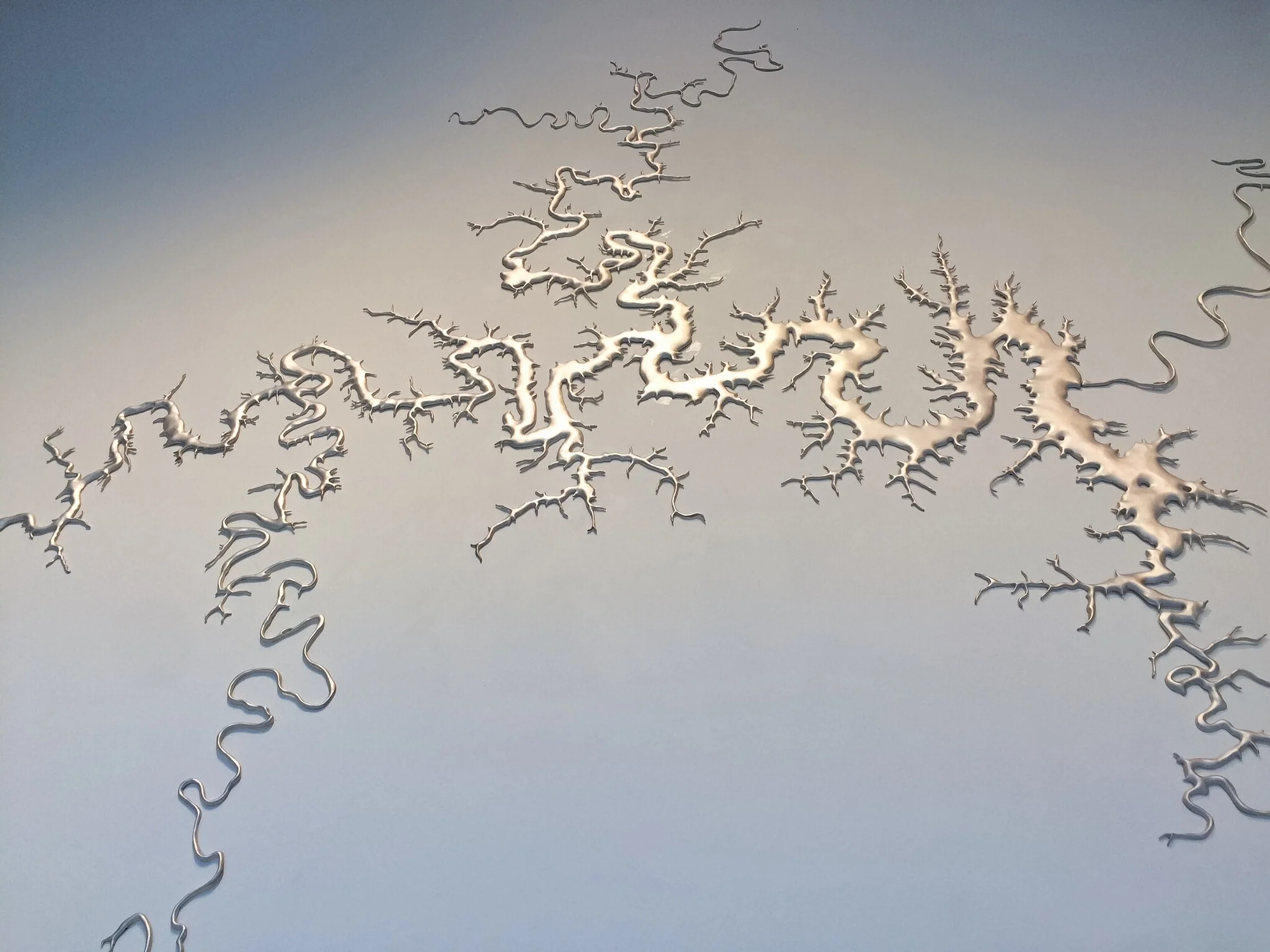 Maya Lin, Silver Upper White River, 2015.