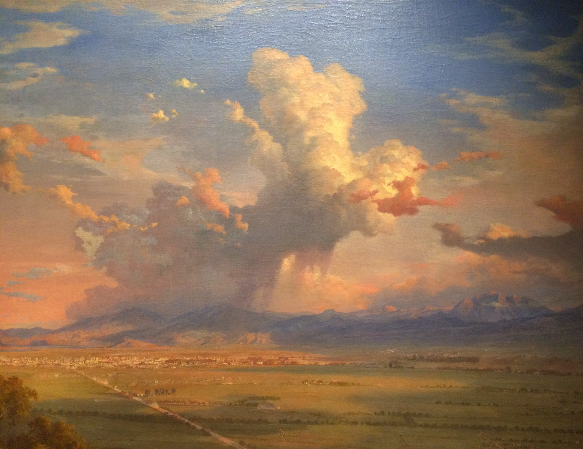 Eugenio Landesio, "El Valle de Mexico desde el cerro de Tenayo (The Vallery of Mexico Seen from the Tenayo Hill) , 1870.