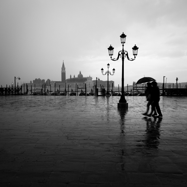 rain in piazza san marcos