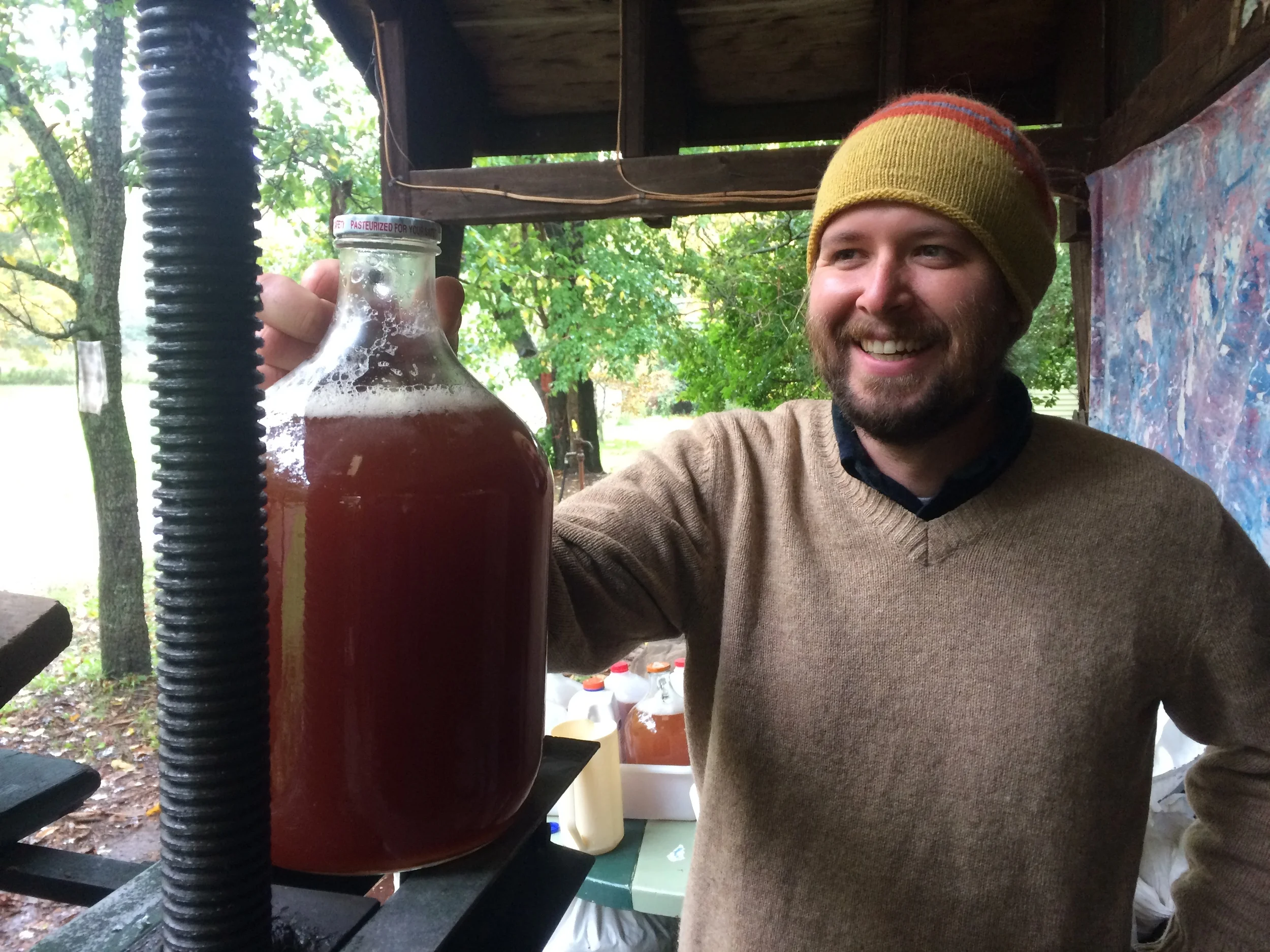 Andy with his precious elixir.