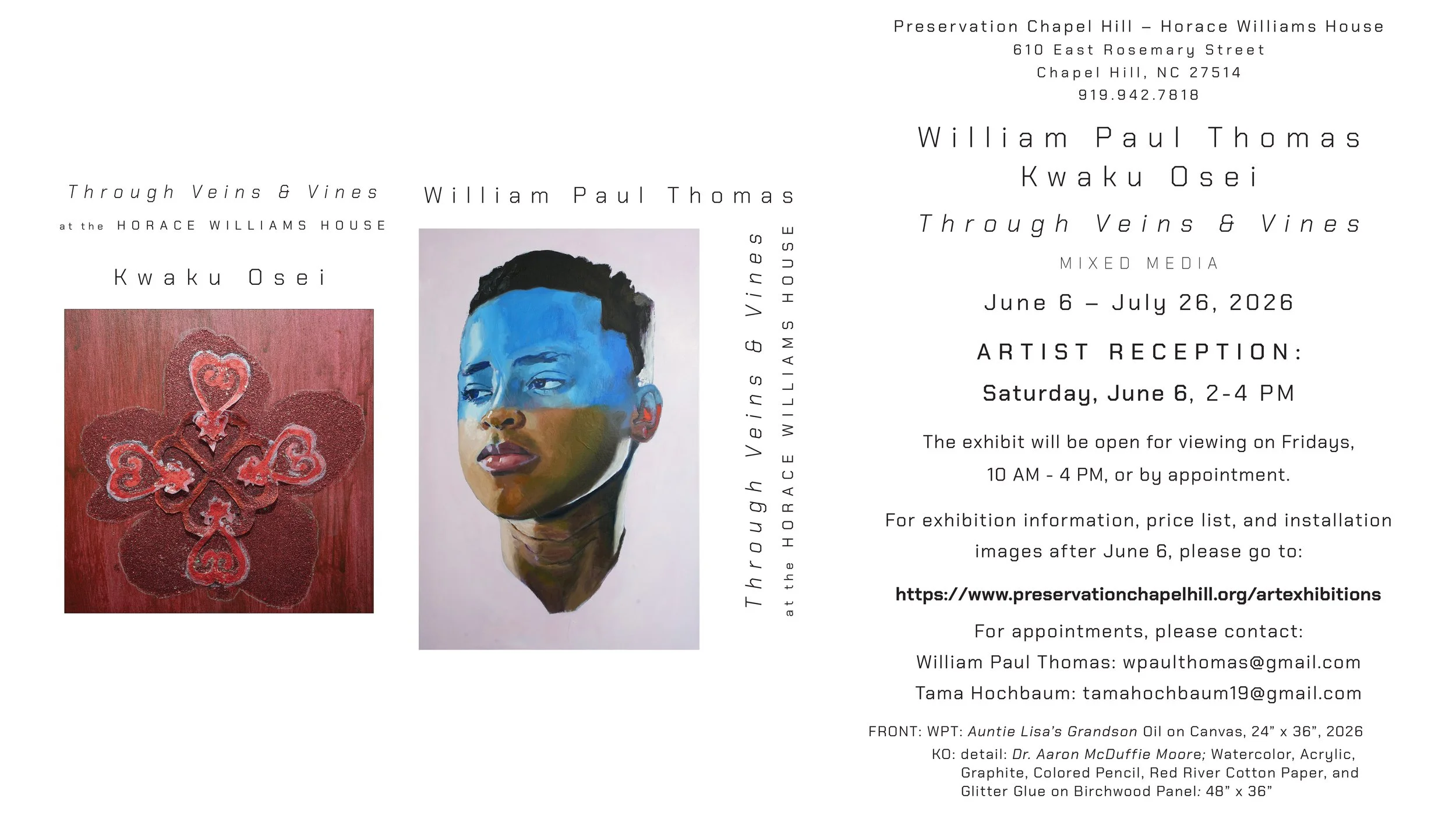 Through Veins & Vines | Exhibition Kwaku Osei & William Paul Thomas