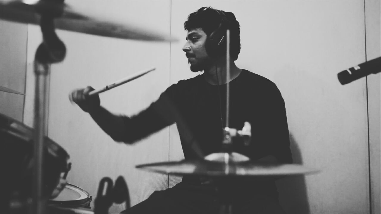 Aamir Ismail laying down beats.
