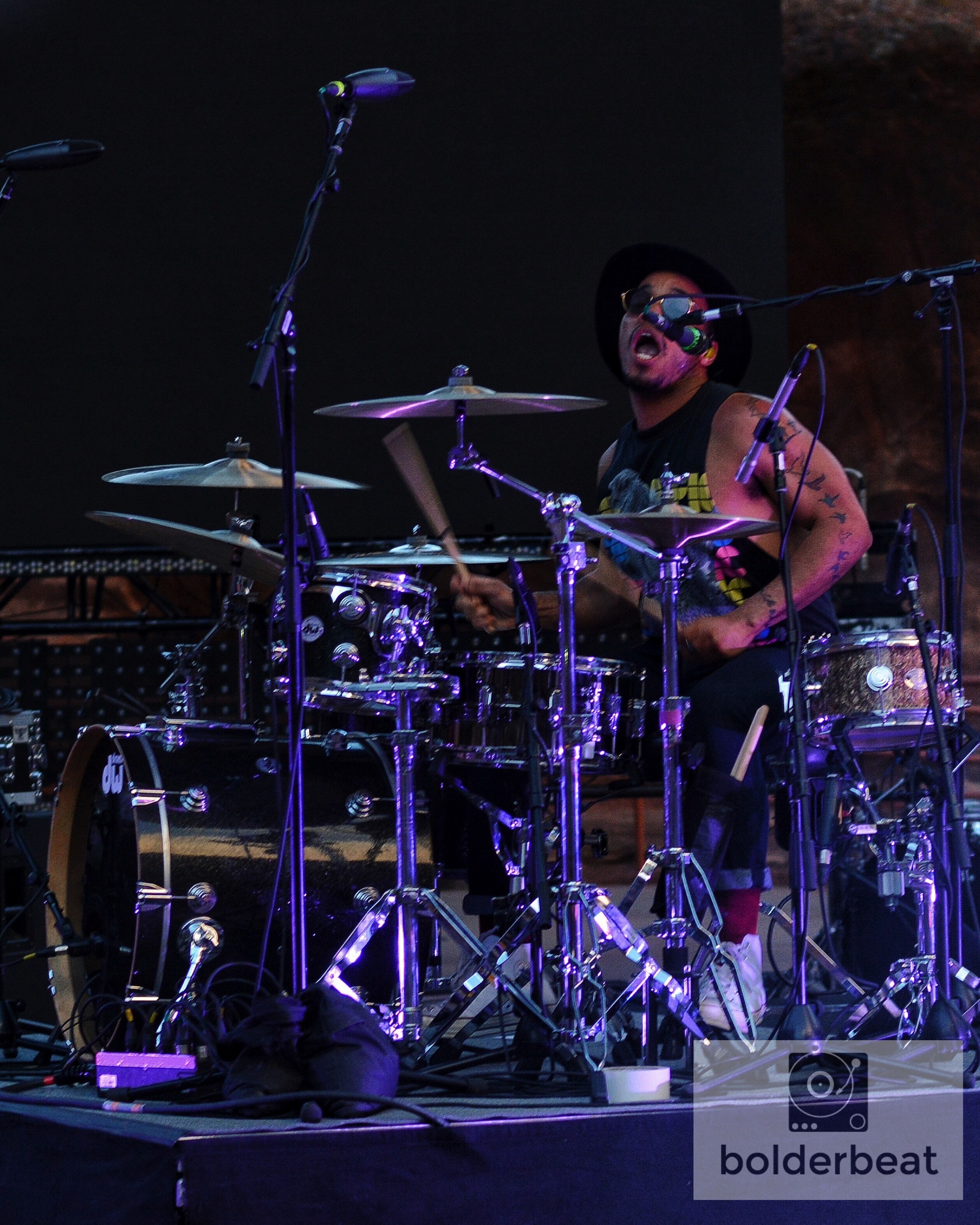 Paak on the kit.