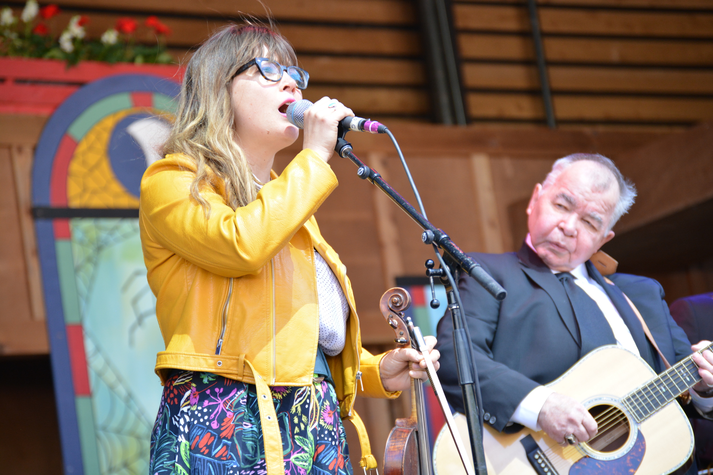 Sara Watkins singing with John Prine.
