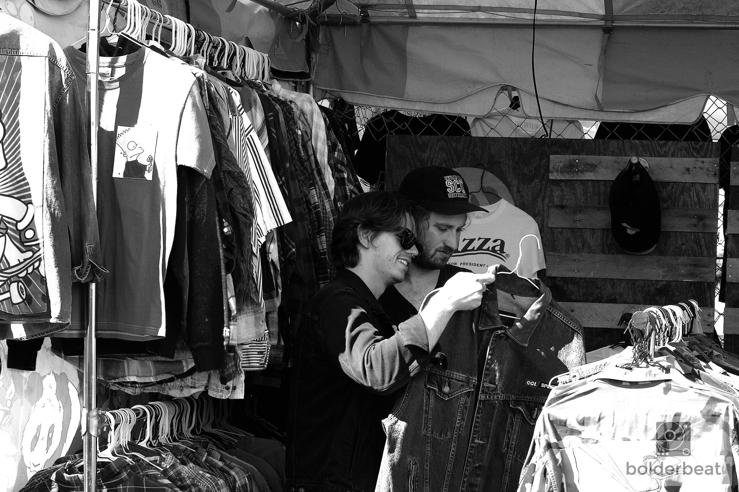 Shane and John Jr. peepin' jean jackets.