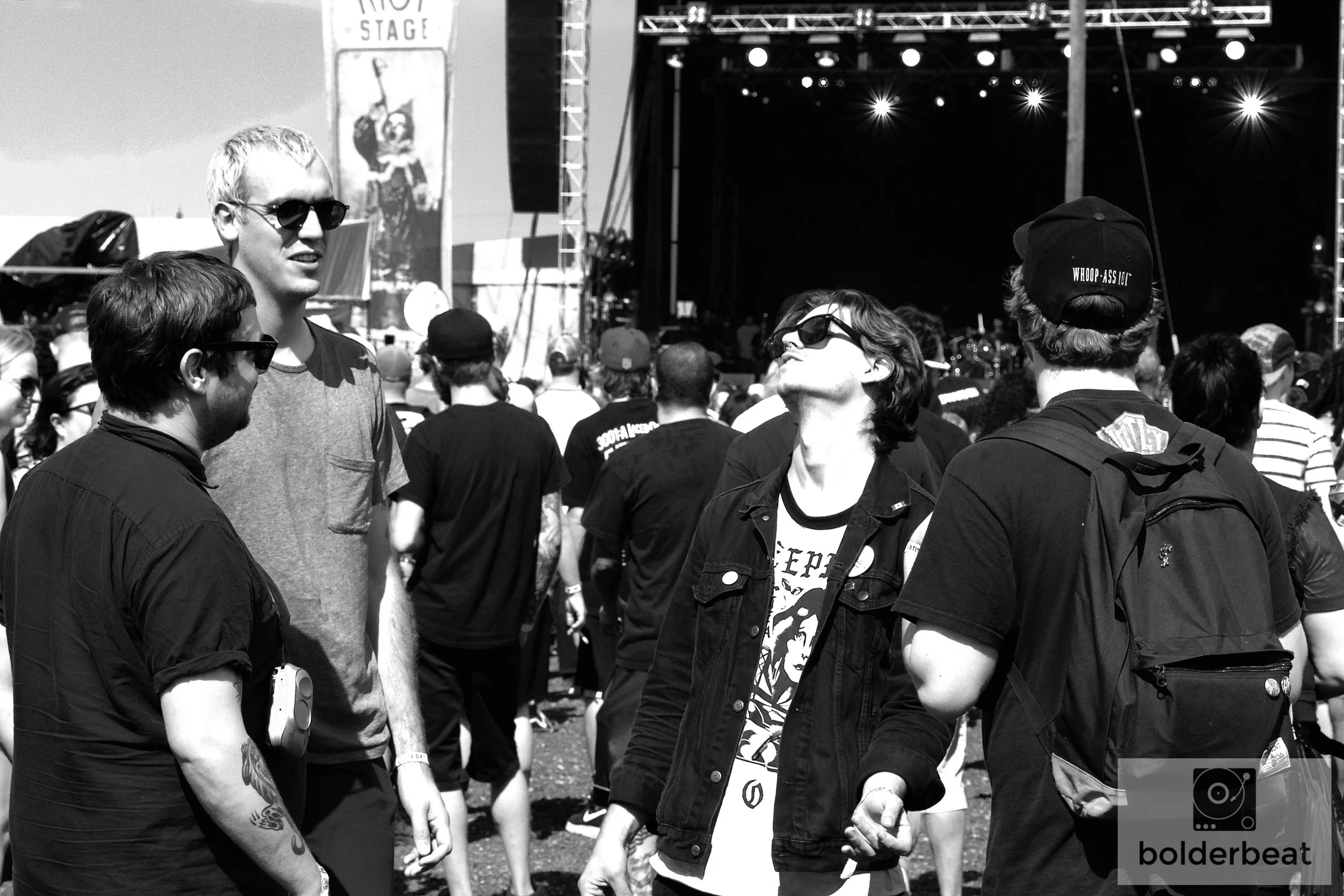 In the crowd at Riot Fest.