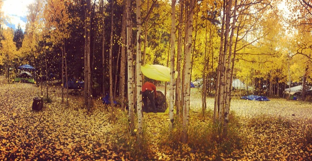 Camping in 'ride.