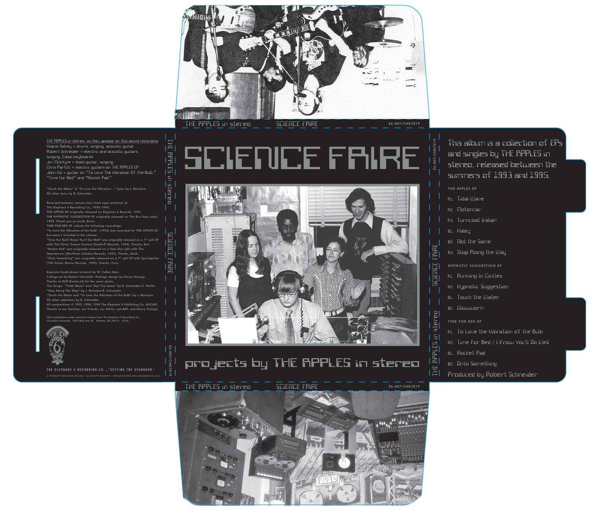 The box for the limited edition Science Faire vinyl set via chunklet industries.