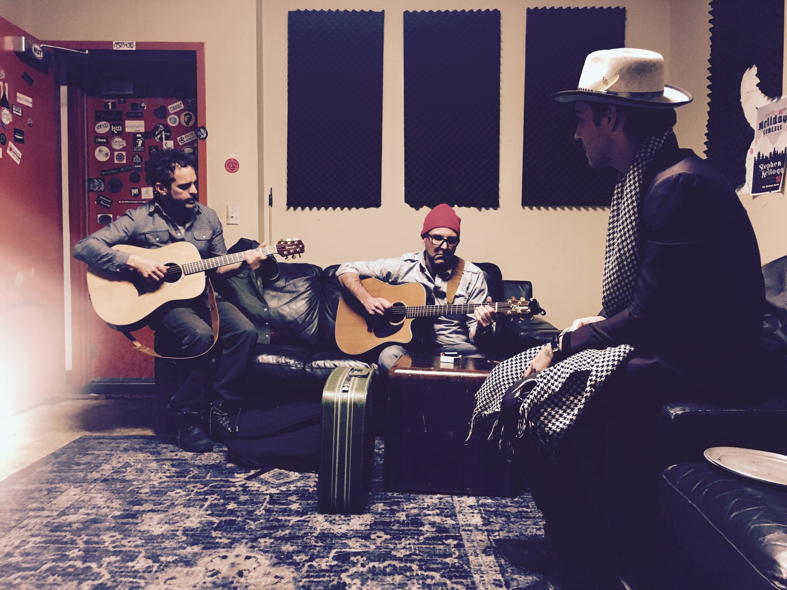 Life in the green room.
