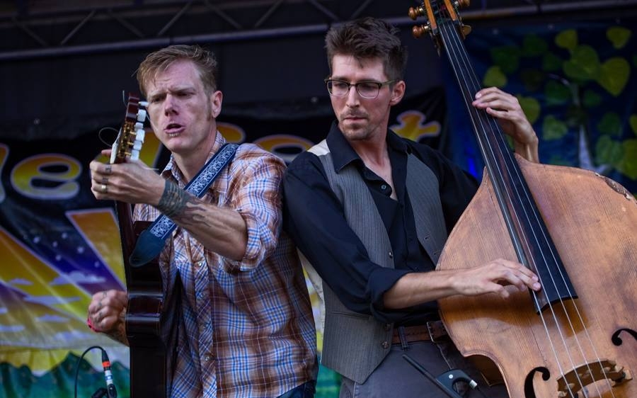 Clay Rose (left) and Brad Morse of Gasoline Lollipops.