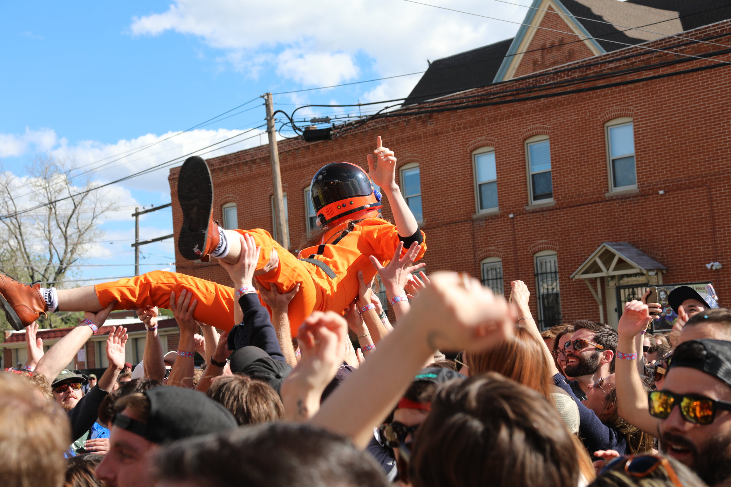 Surfing space with STRFKR. Photo Credit: Hannah Oreskovich