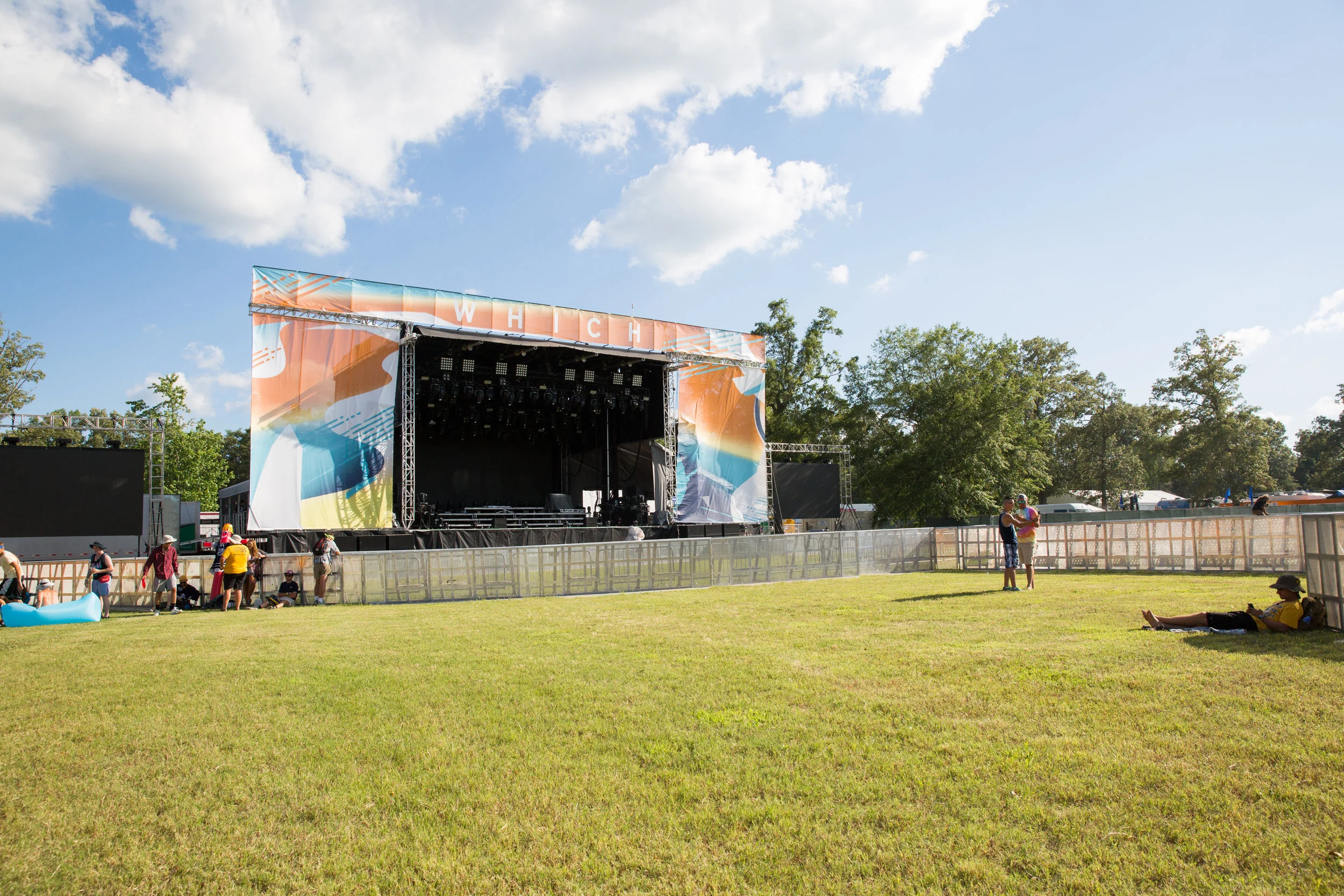 The new scrims on The Which Stage.
