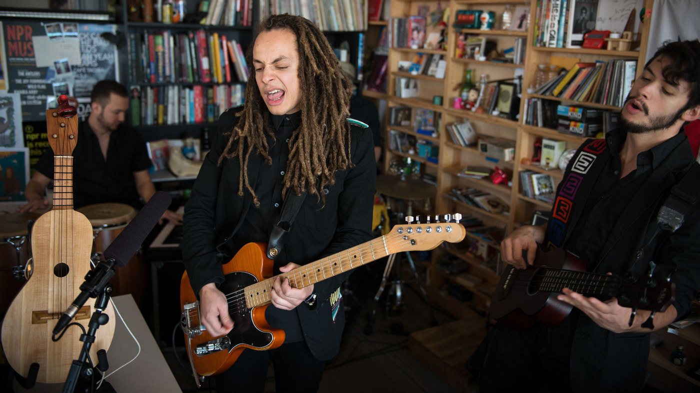 Making Movies at their NPR "tiny desk" performance. photo courtesy npr. 