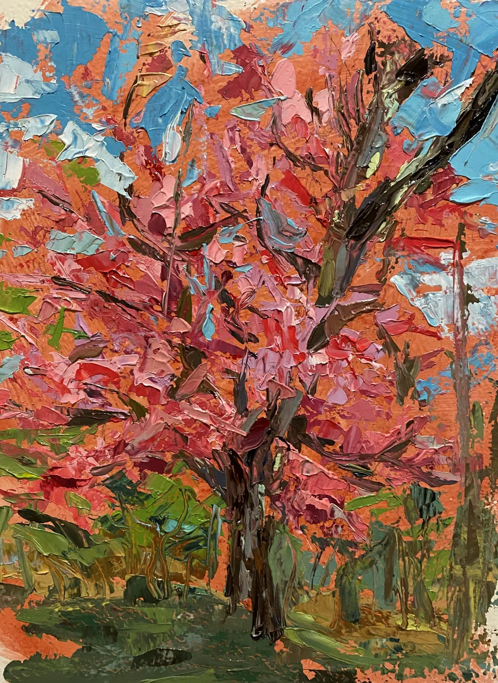 Paintings Of Trees In Spring