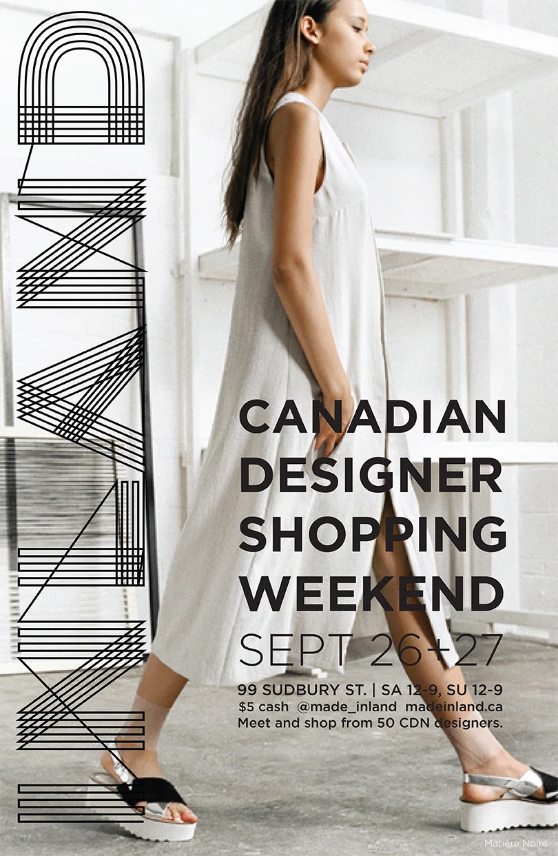 INLAND . SEPTEMBER 26–27 . SHOP CANADIAN FASHION