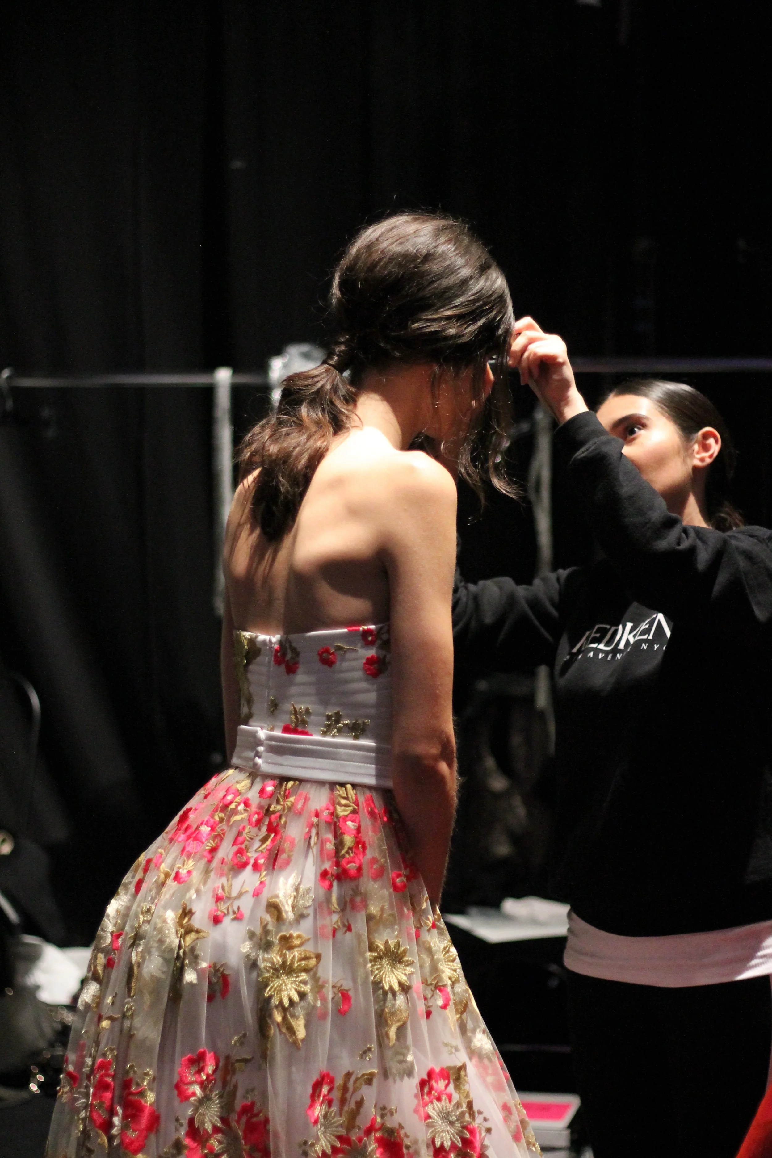 Redken Stylists get Models Ready for Stephan Caras at Toronto Women's Fashion Week