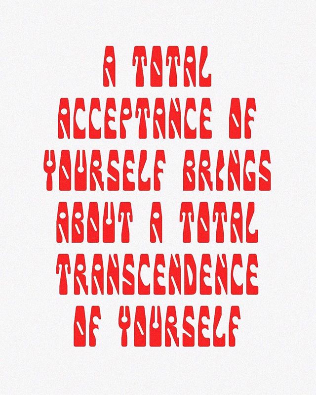a total acceptance of yourself brings about a total transcendence of yourself. &mdash; adyashanti 〰️
📷: @subliming.jpg