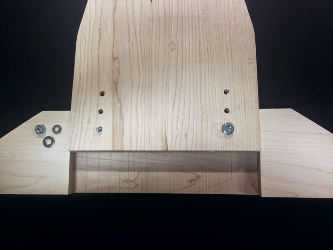  Adjustment points at bottom of desk leg