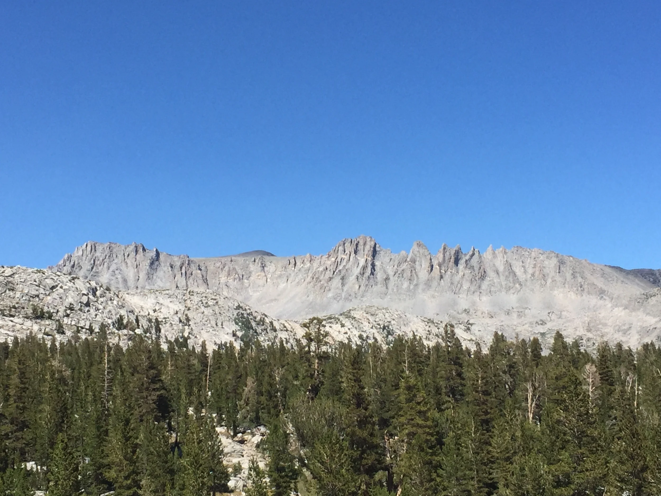 Wall of granite.