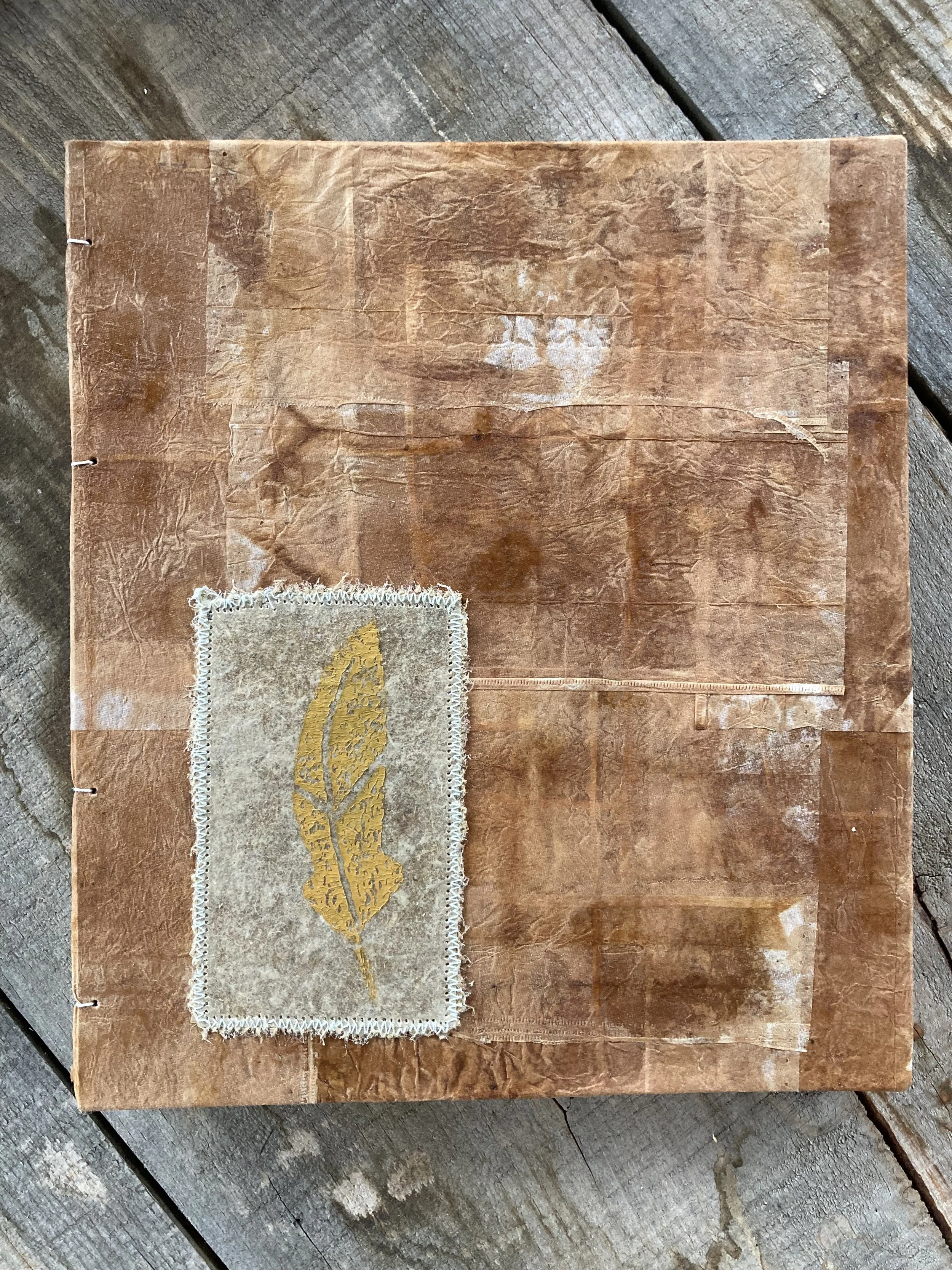 Hardbound Feather Patch Journal