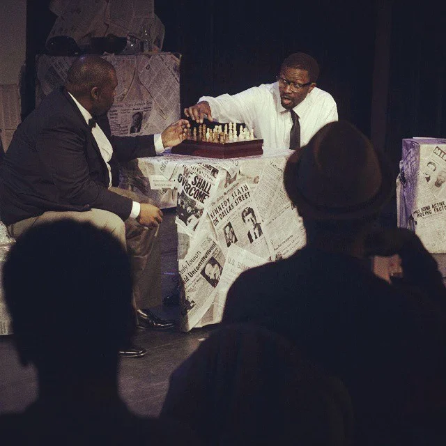 Portraying Malcolm X.