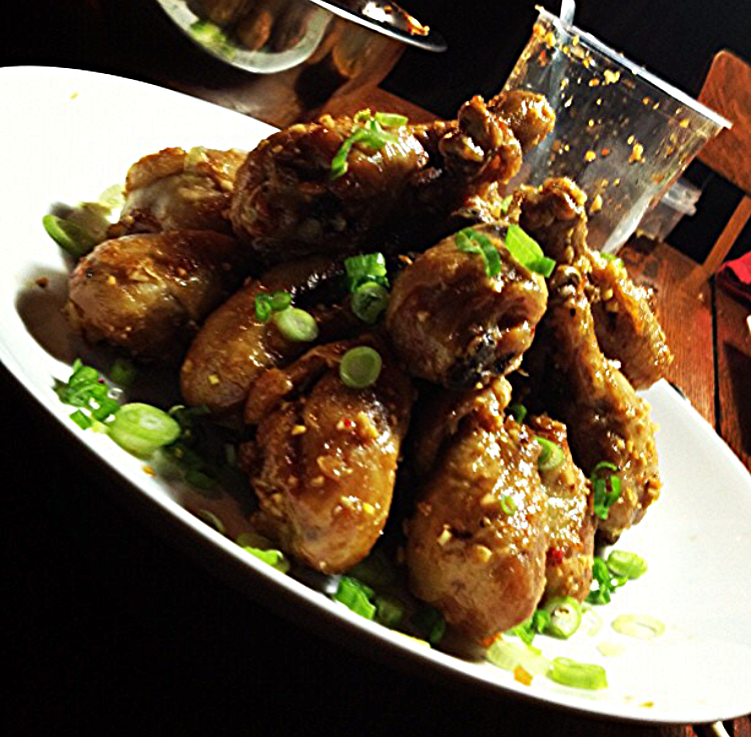 Chicken Drums w/Garlic Ginger Vinaigrette
