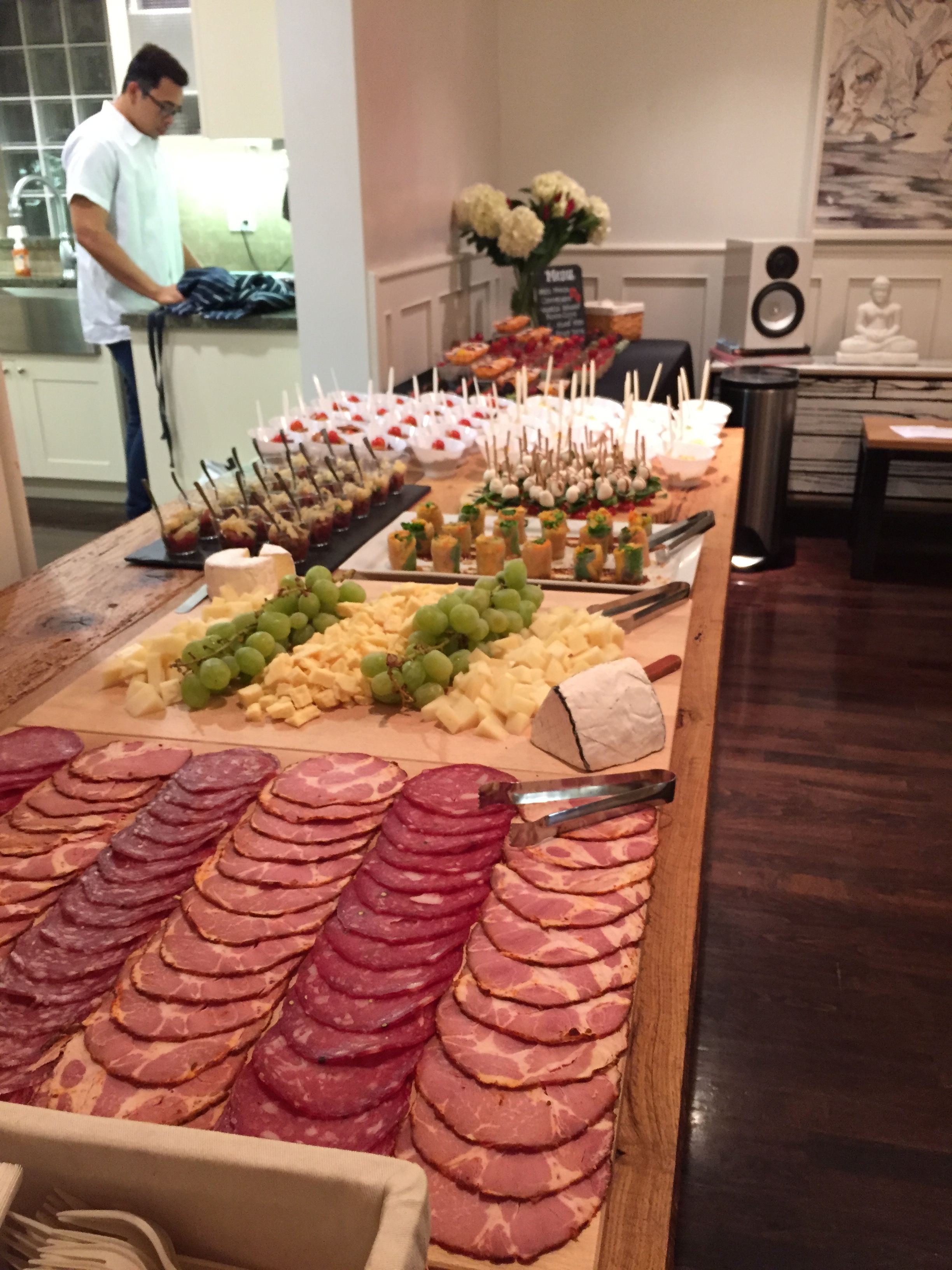 Artisanal Cheese and Charcuterie Platter with Appetizer Spread