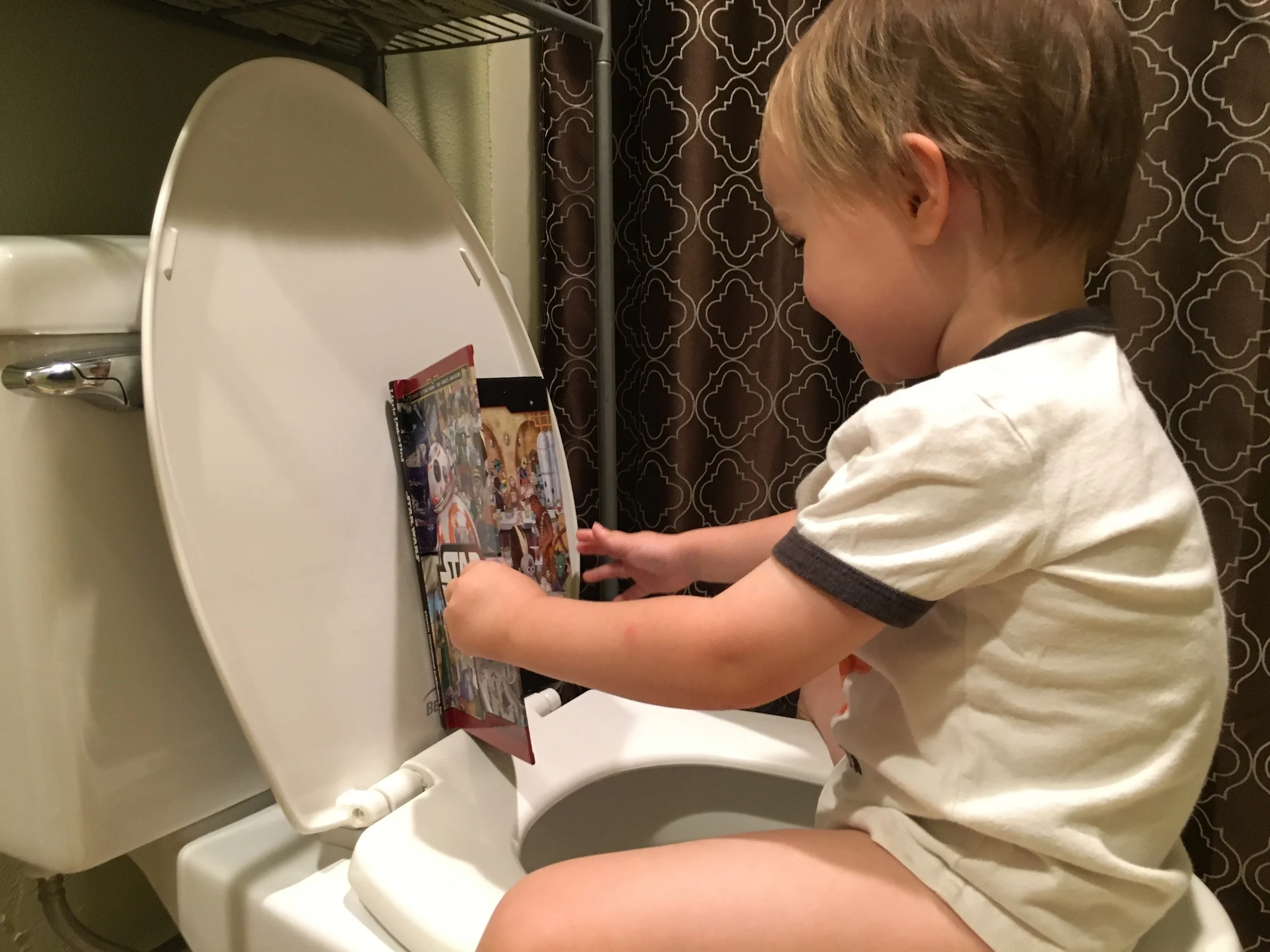 This is how my second one went all by himself for the longest time. Read through many books! lol