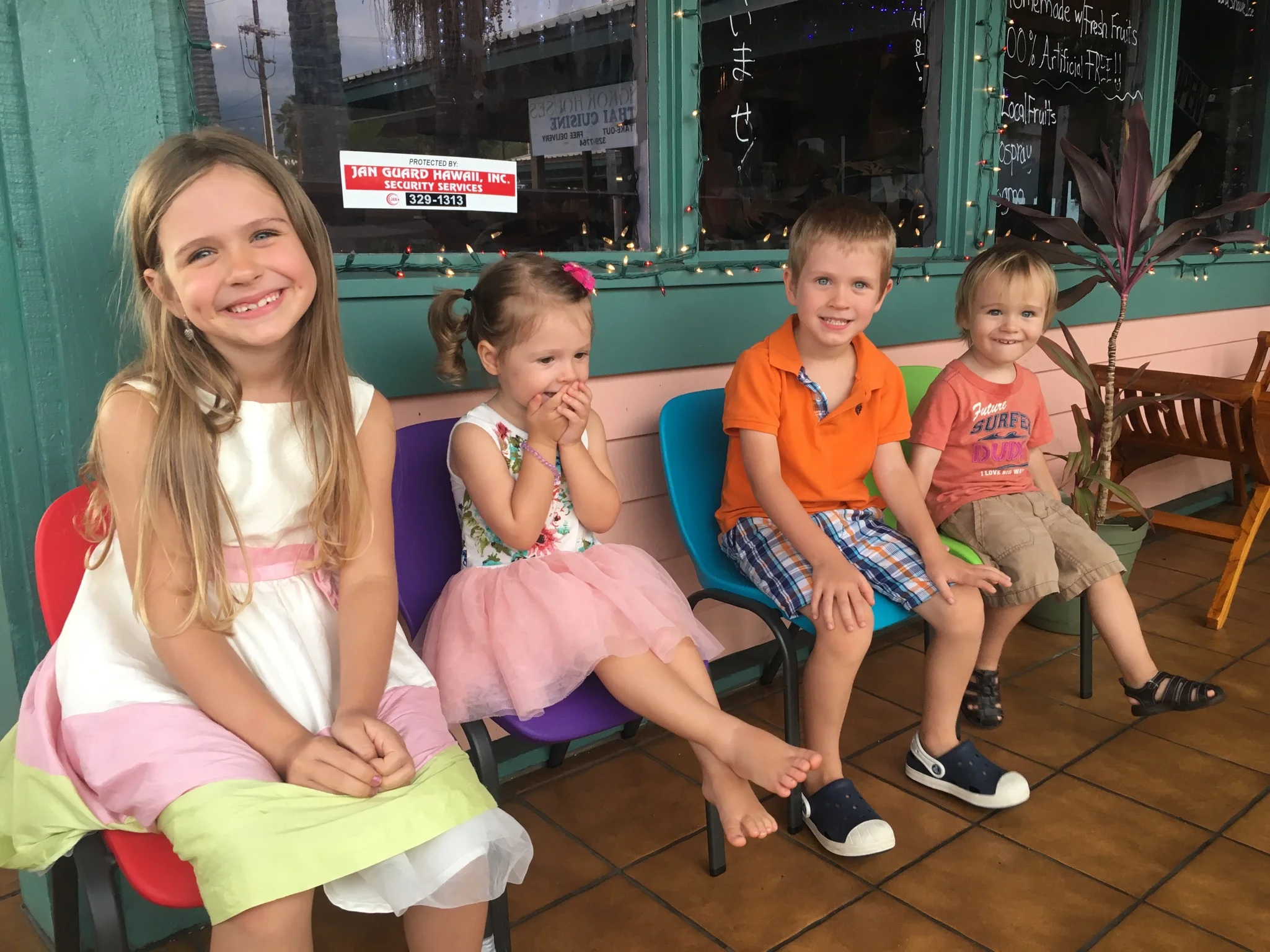 My kiddos on one of our last days in Hawaii. (Thanks Lucy and Nastya for taking them out for ice cream!)
