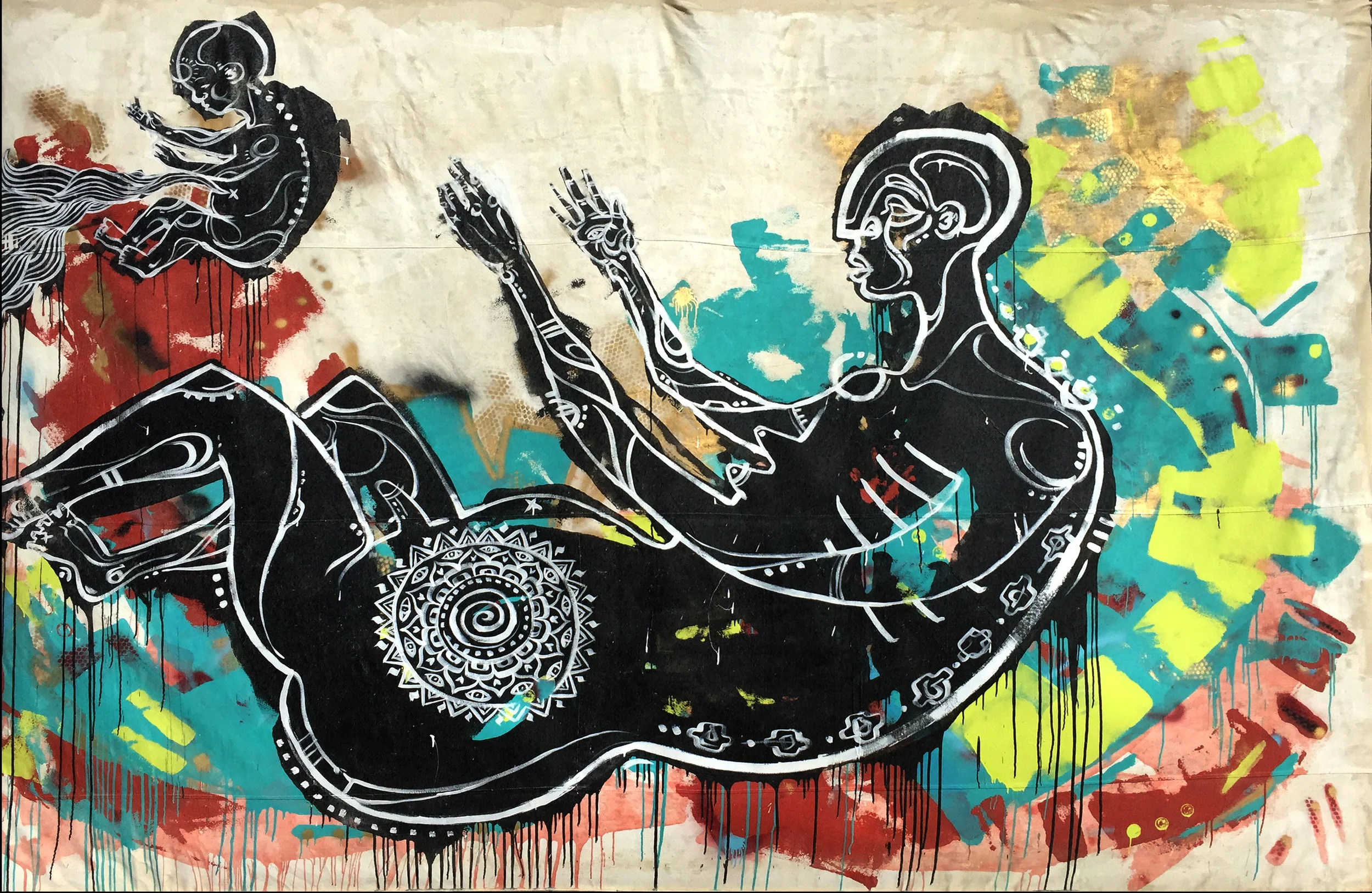 : earth dust, star dust : (detail: Panel 4 of 4)
