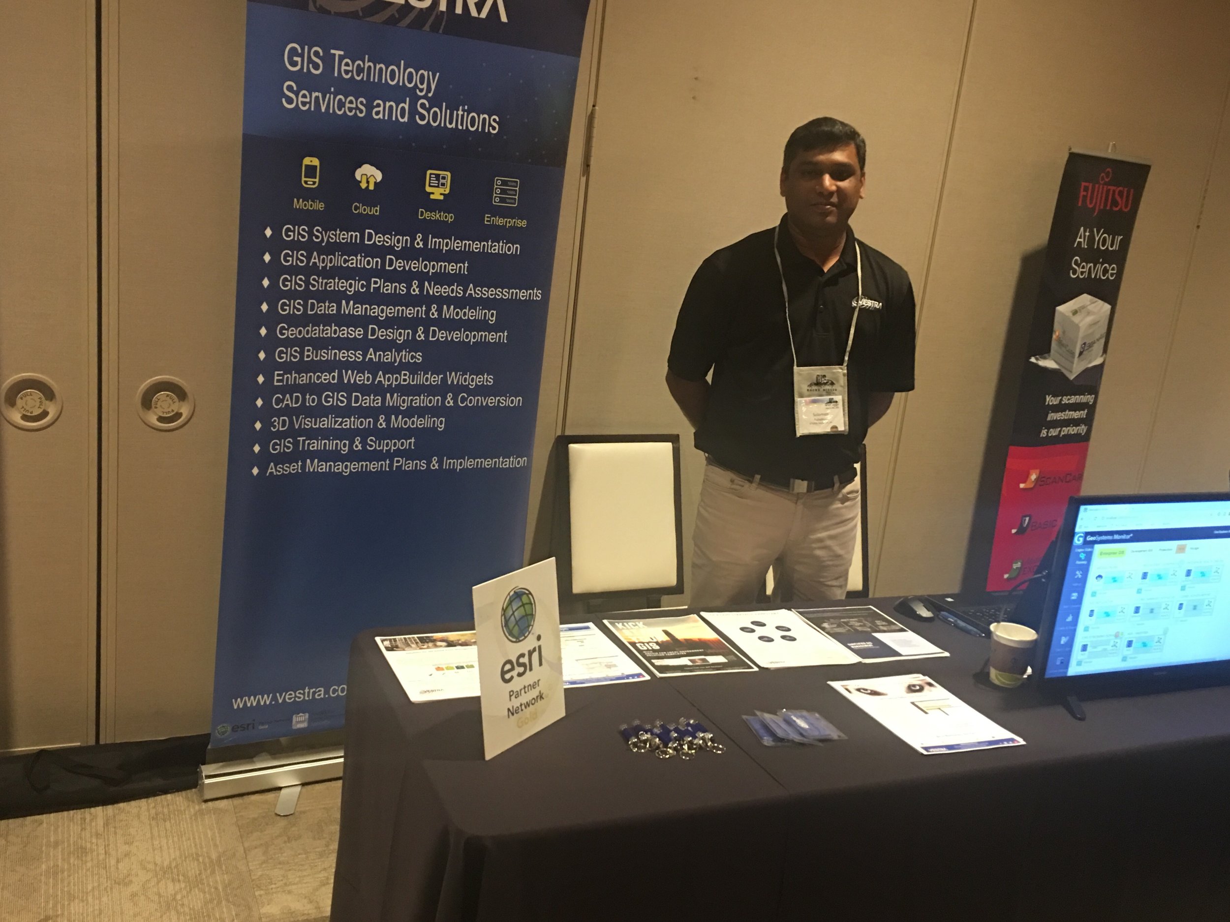 Solomon Pulapkura, GIS Project Manager at the 2018 NGIS Conference in Reno, Nevada