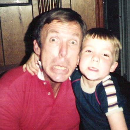 Dad and I, some time around...1985? '86?
