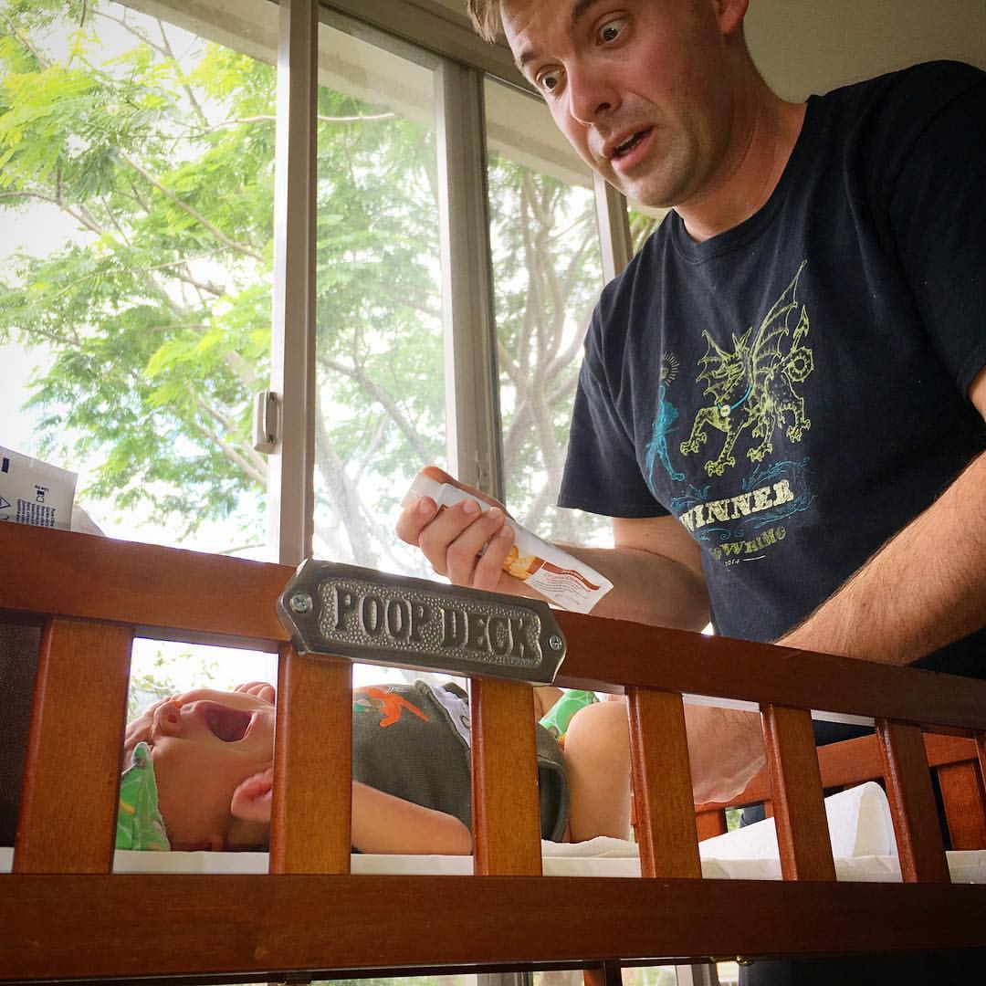 My early days of fatherhood.