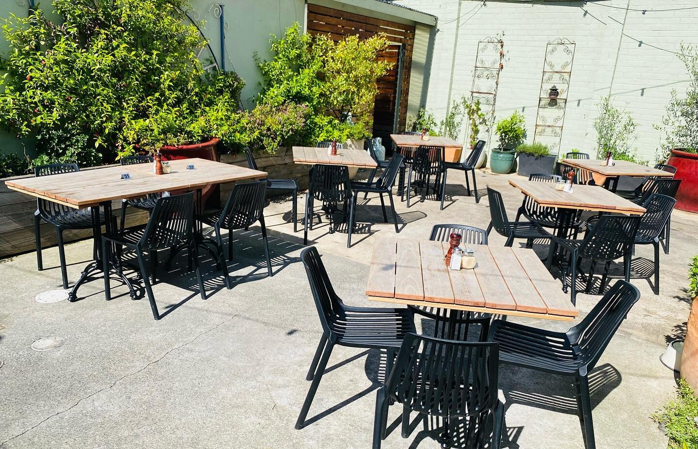 A great time of year to sit in one of our outdoor spaces. Better yet we take private bookings up to 30 people out here so get in quick for your next event. Send us an email or inquire in house to know more.