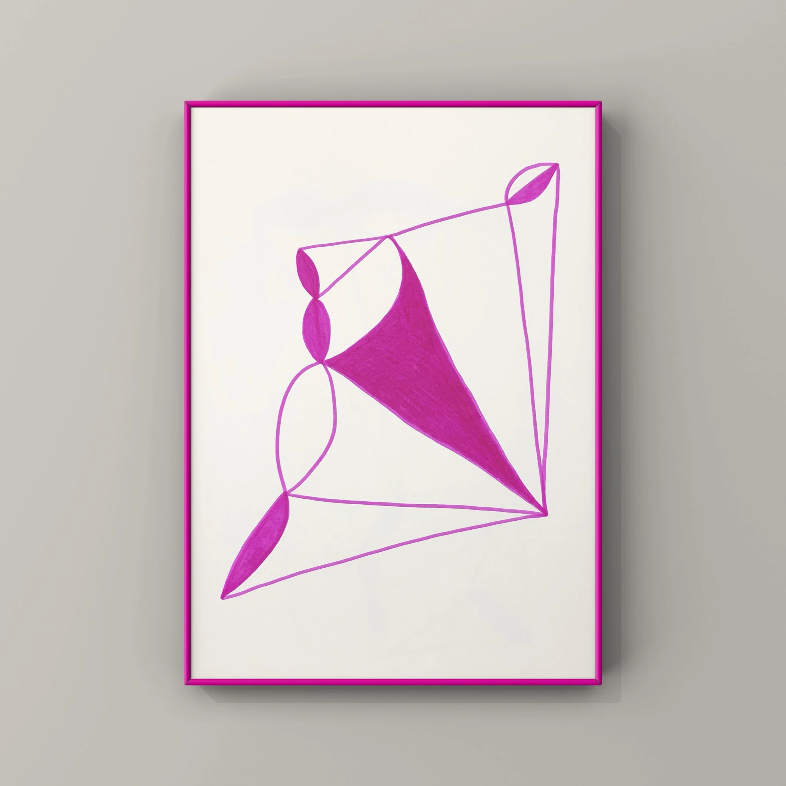 abstract drawing with a frame