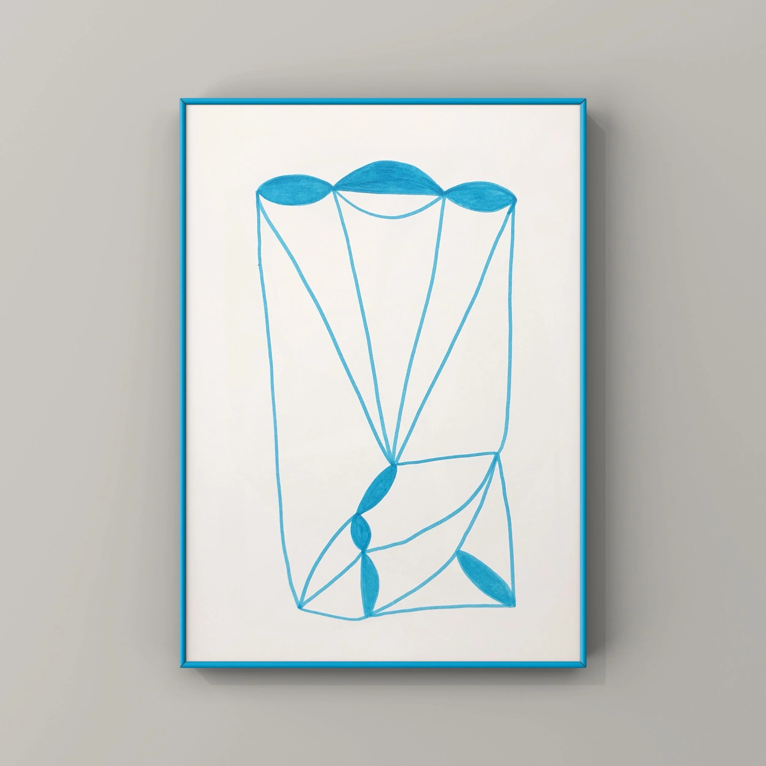 abstract drawing with frame