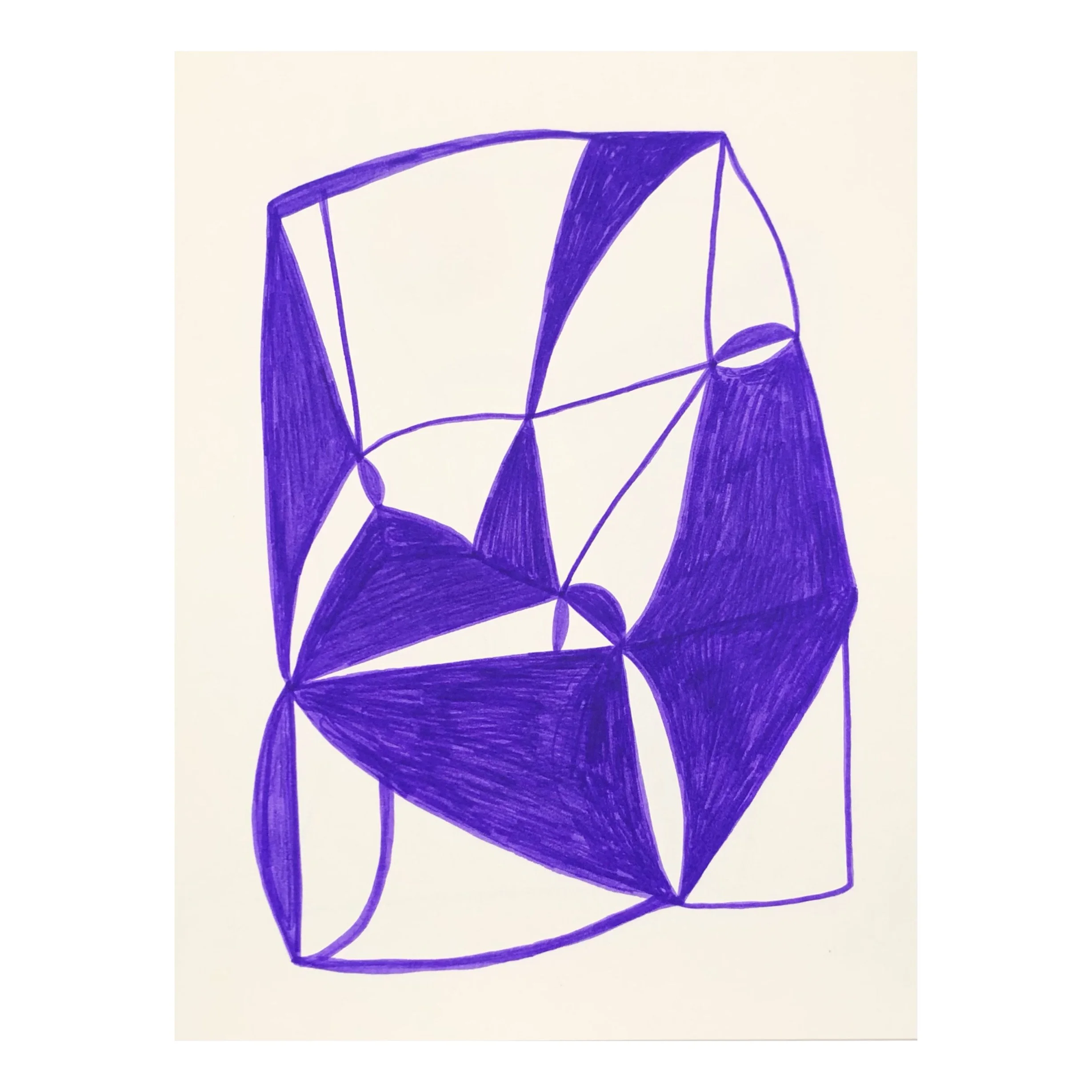 purple abstract drawing
