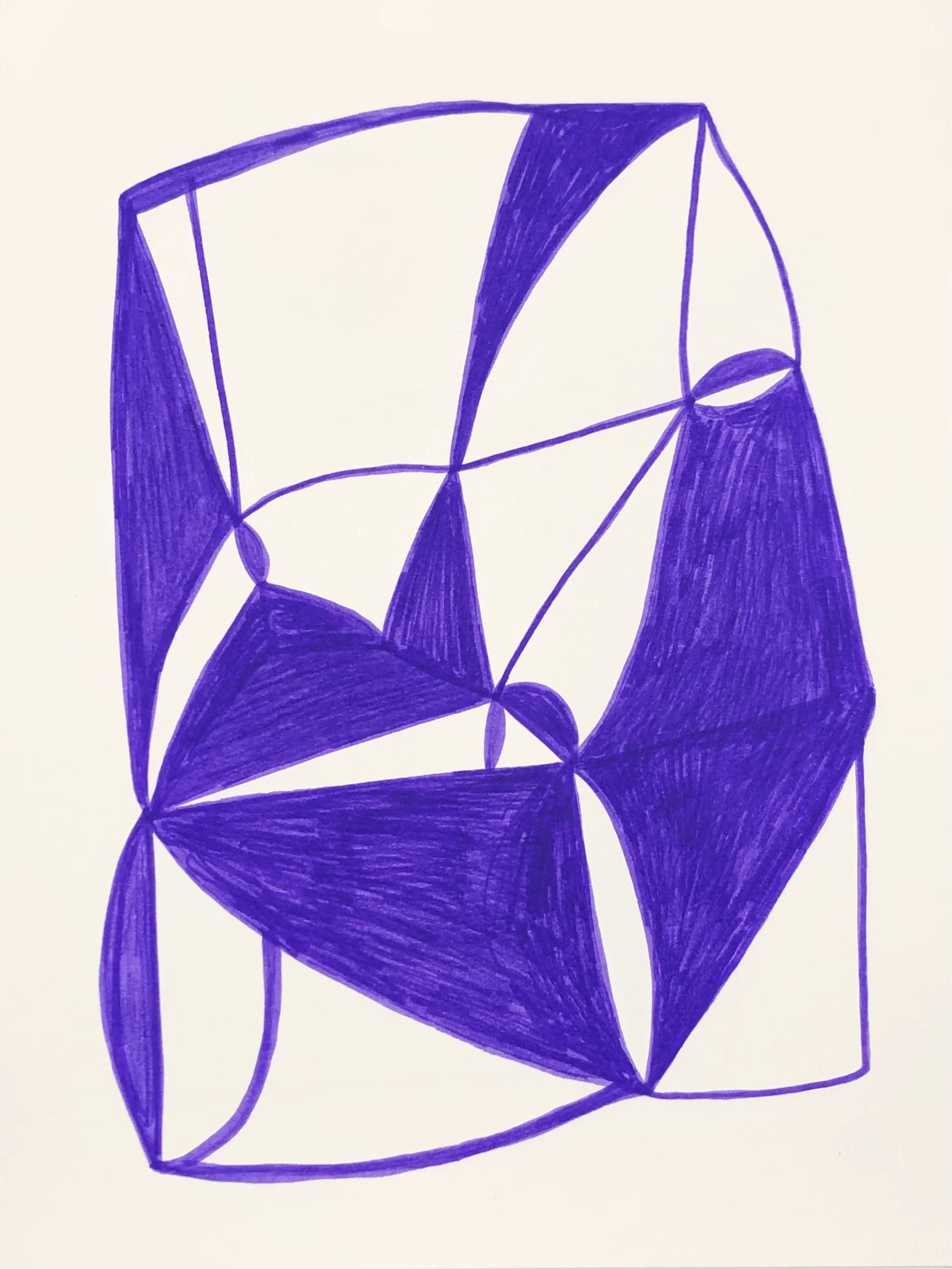 purple abstract drawing detail