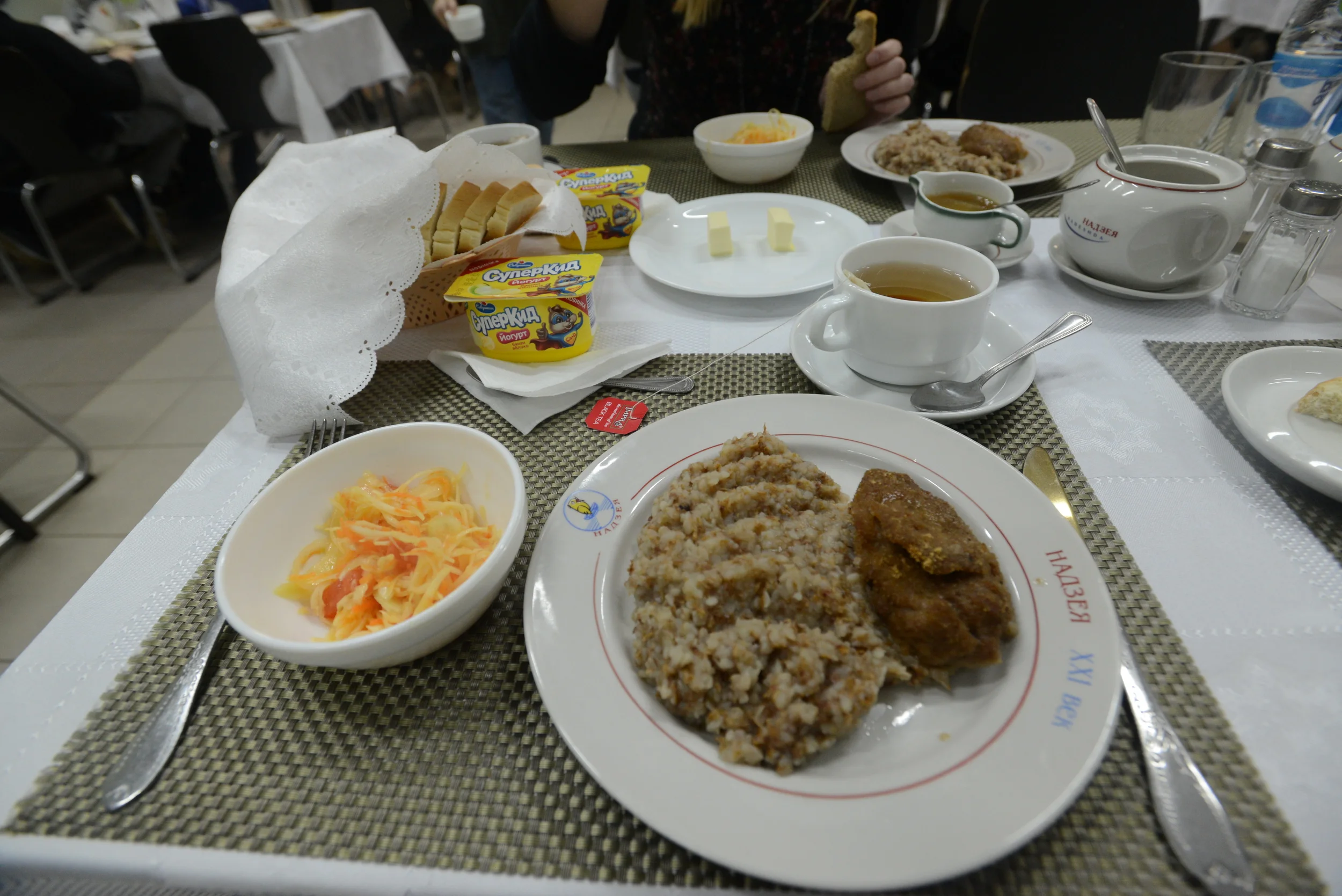 ある日のセンターでのランチ。