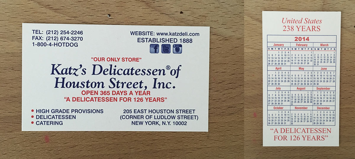 Yup... That's a calendar on the reverse of a business card. I sh*t you not.