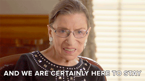  This GIF set blew up on Tumblr. #NotoriousRBG 