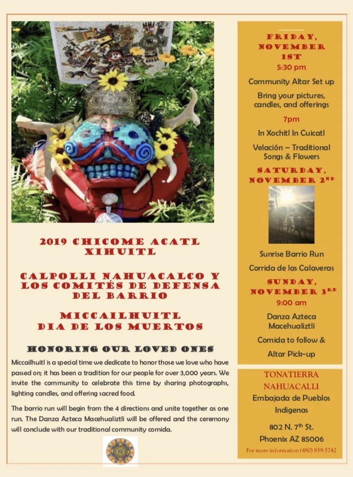 Miccailhuitl "Dia De Los Muertos" celebration.