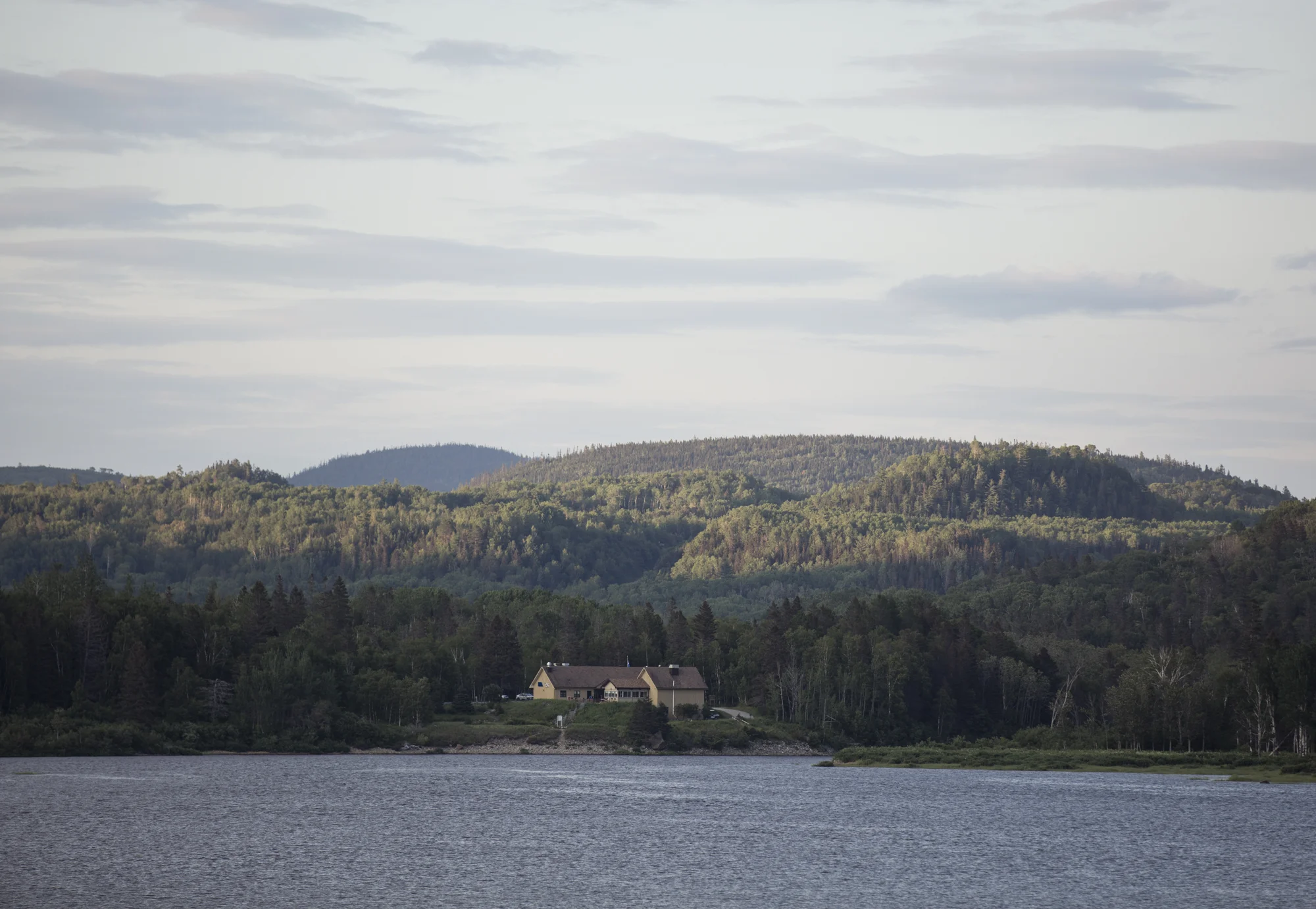 The main entrance, view from our campsite.