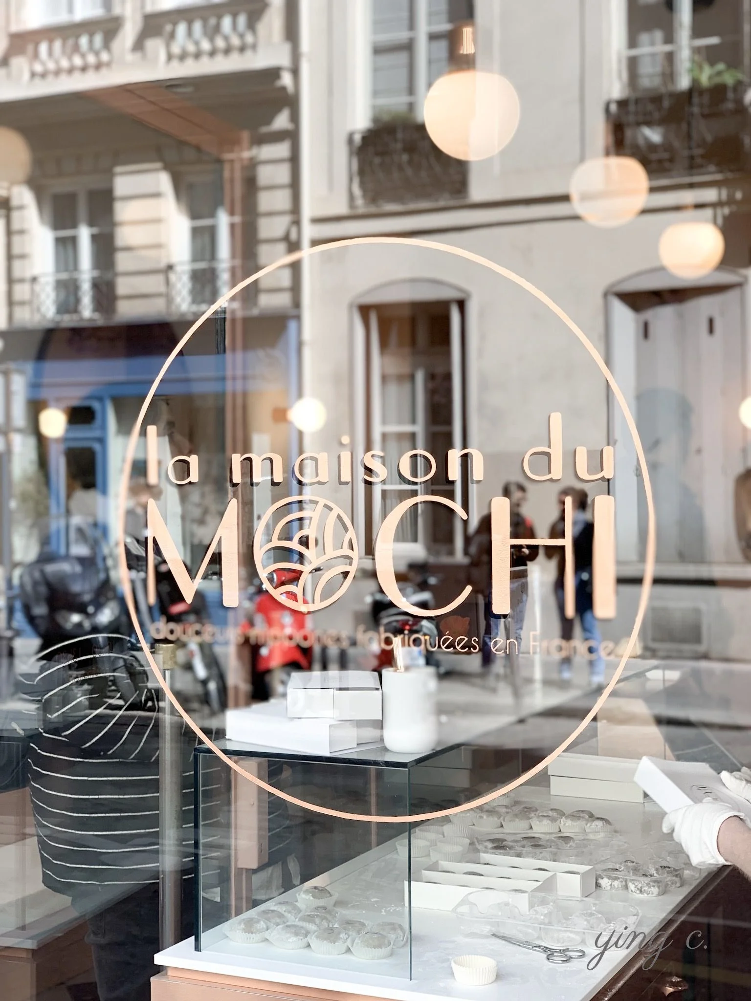 2019年4月17日甫在巴黎六區開幕的La Maison du Mochi實體店面。