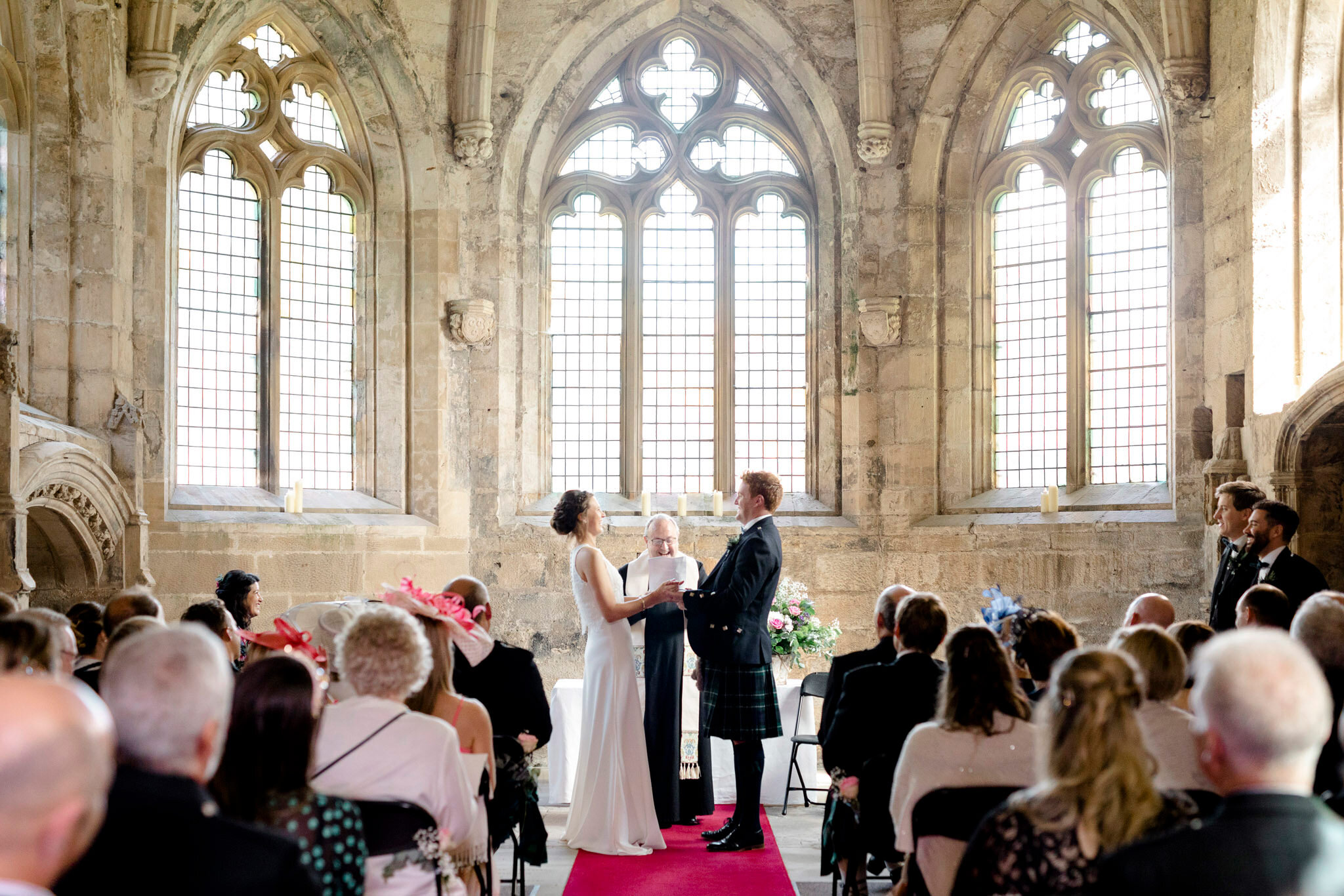 seton collegiate church wedding photographer