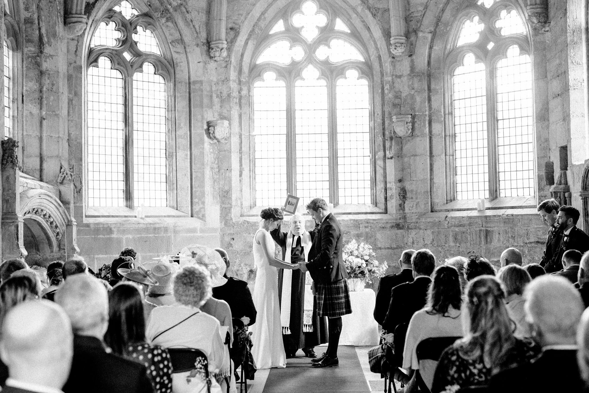 seton collegiate church wedding photographer