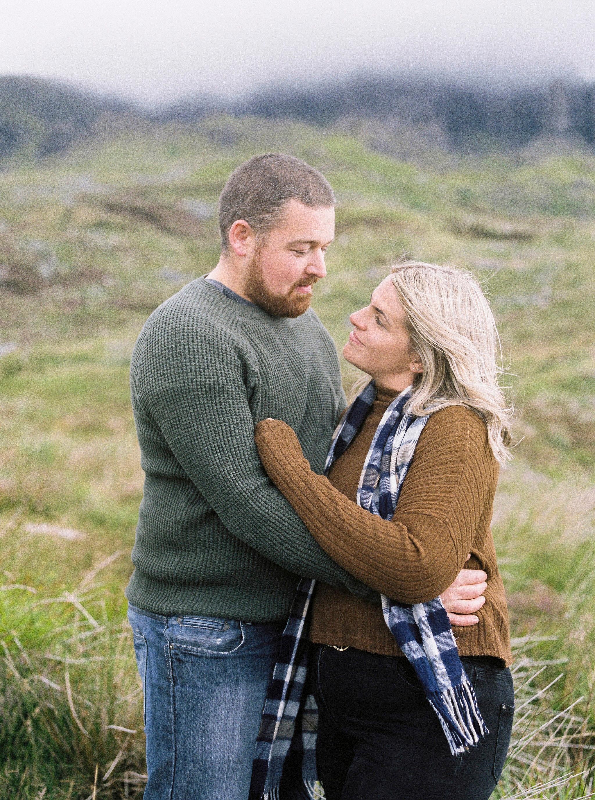 isle of skye scotland fine art film couple engagement photograph